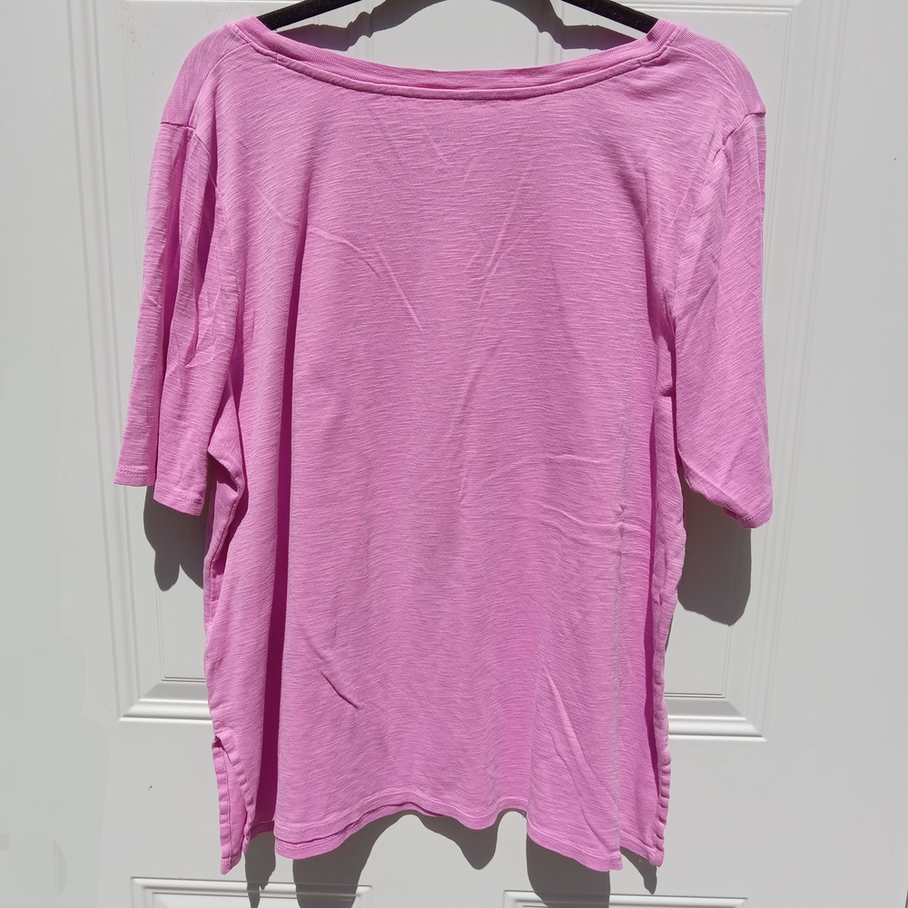 J. Jill Pima Cotton Bundle of XL Tees Blue Pink White - Picture 5 of 12